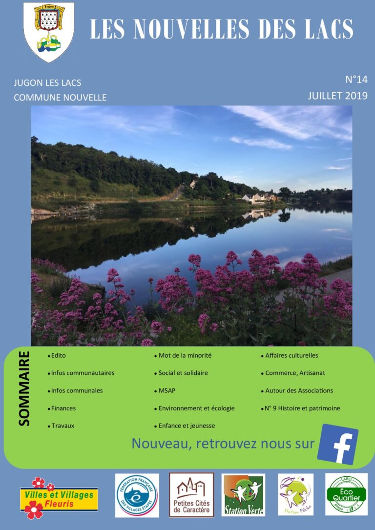 Les Nouvelles des Lacs n°14 — juillet 2019
