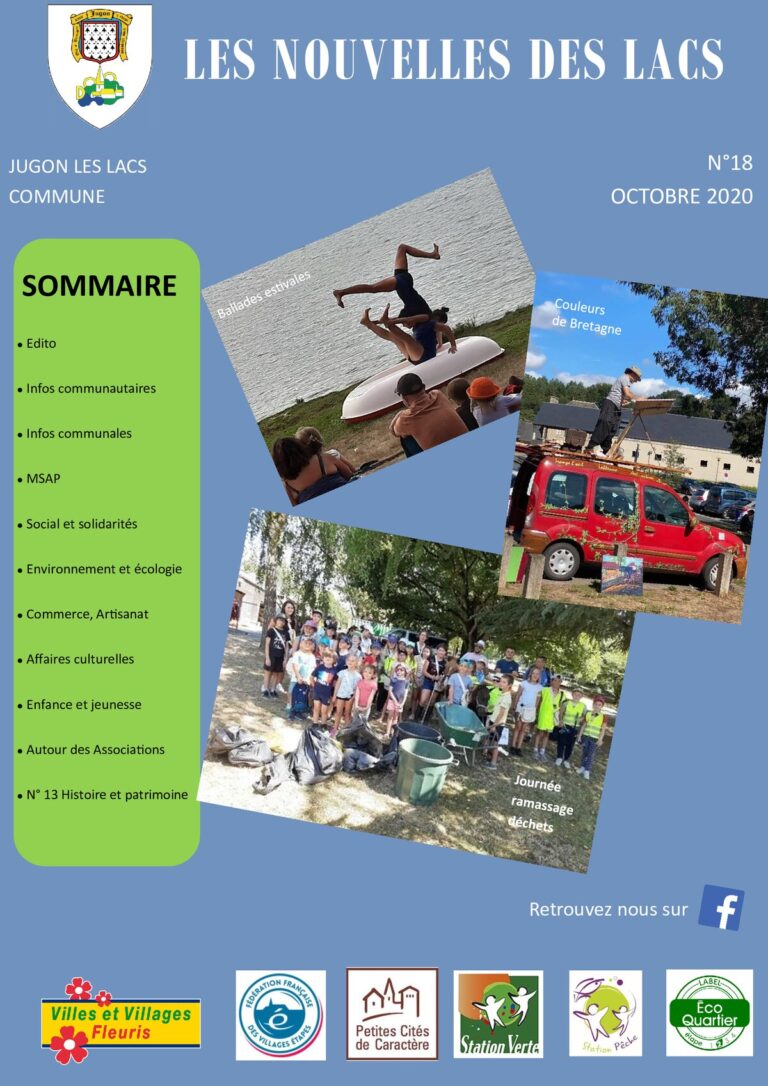 Les Nouvelles des Lacs n°18 — octobre 2021