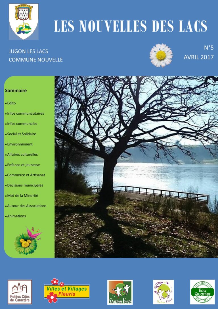 Les Nouvelles des Lacs n°5 — avril 2017