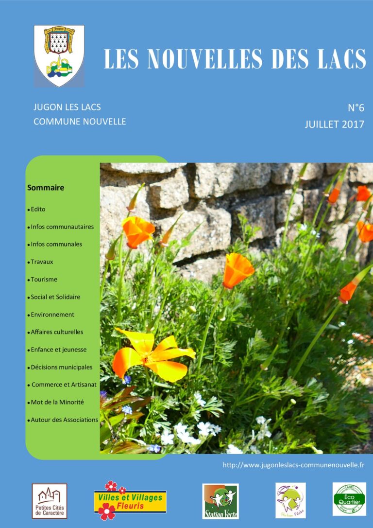 Les Nouvelles des Lacs n°6 — juillet 2017