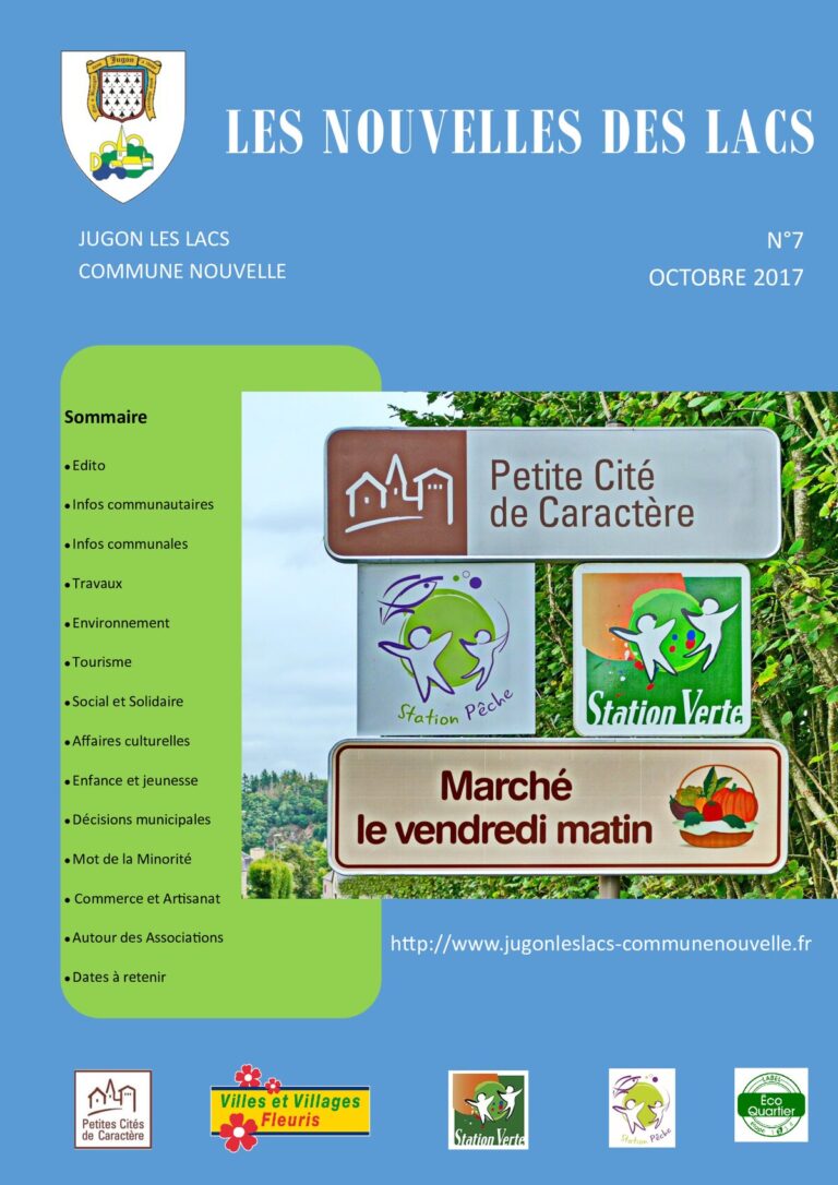 Les Nouvelles des Lacs n°7 — octobre 2017