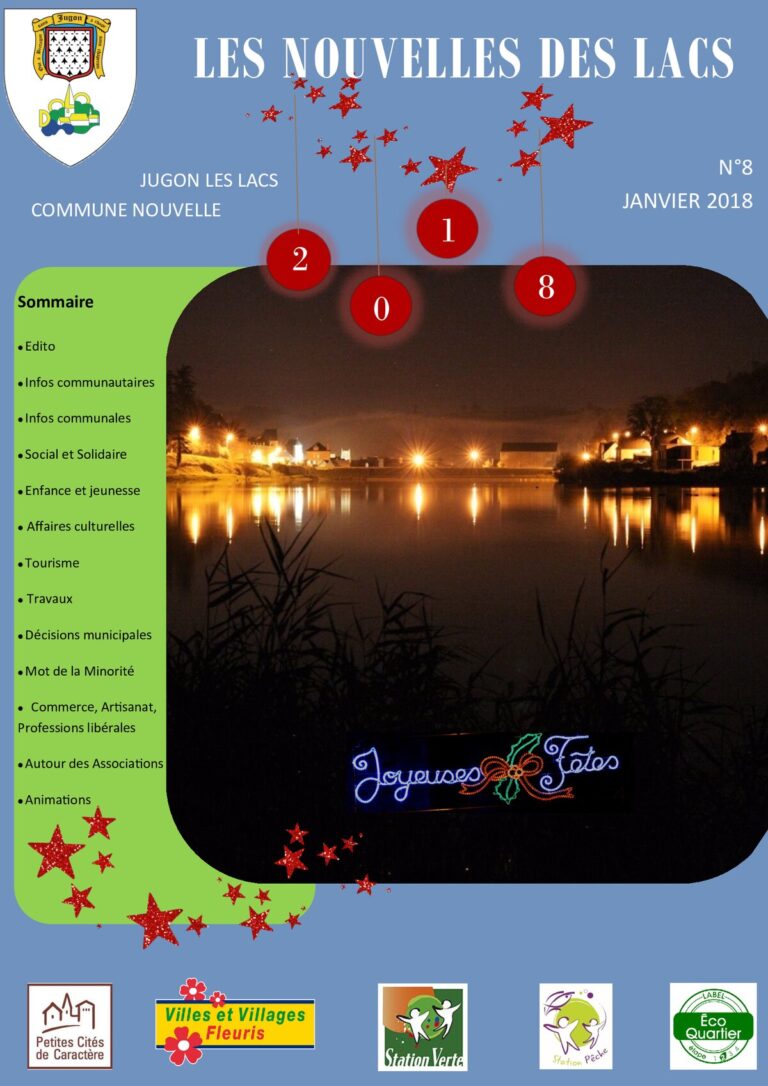Les Nouvelles des Lacs n°8 — janvier 2018