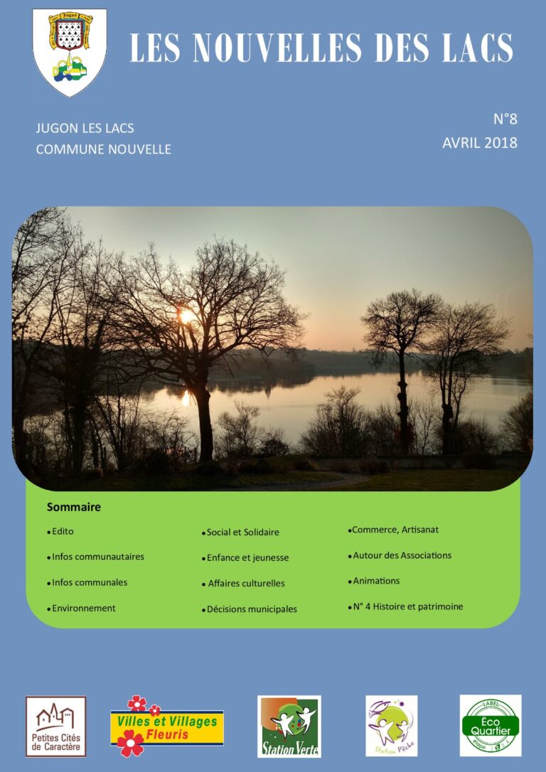 Les Nouvelles des Lacs n°9 — avril 2018