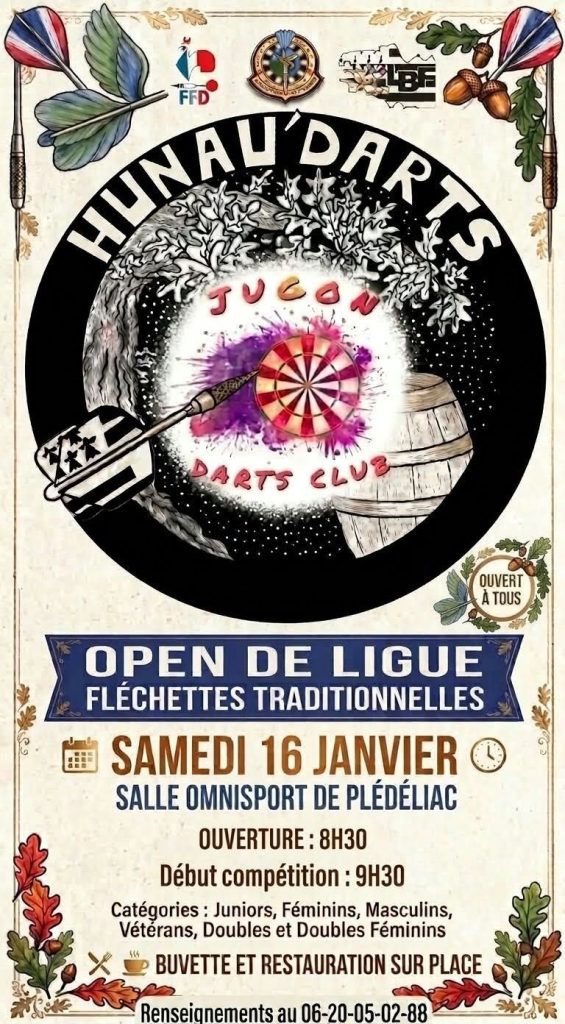 Tournoi régional fléchettes traditionnelle